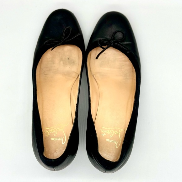 CHRISTIAN LOUBOUTIN Round Toe Wedge Heel Size 37.5 - Picture 6 of 8